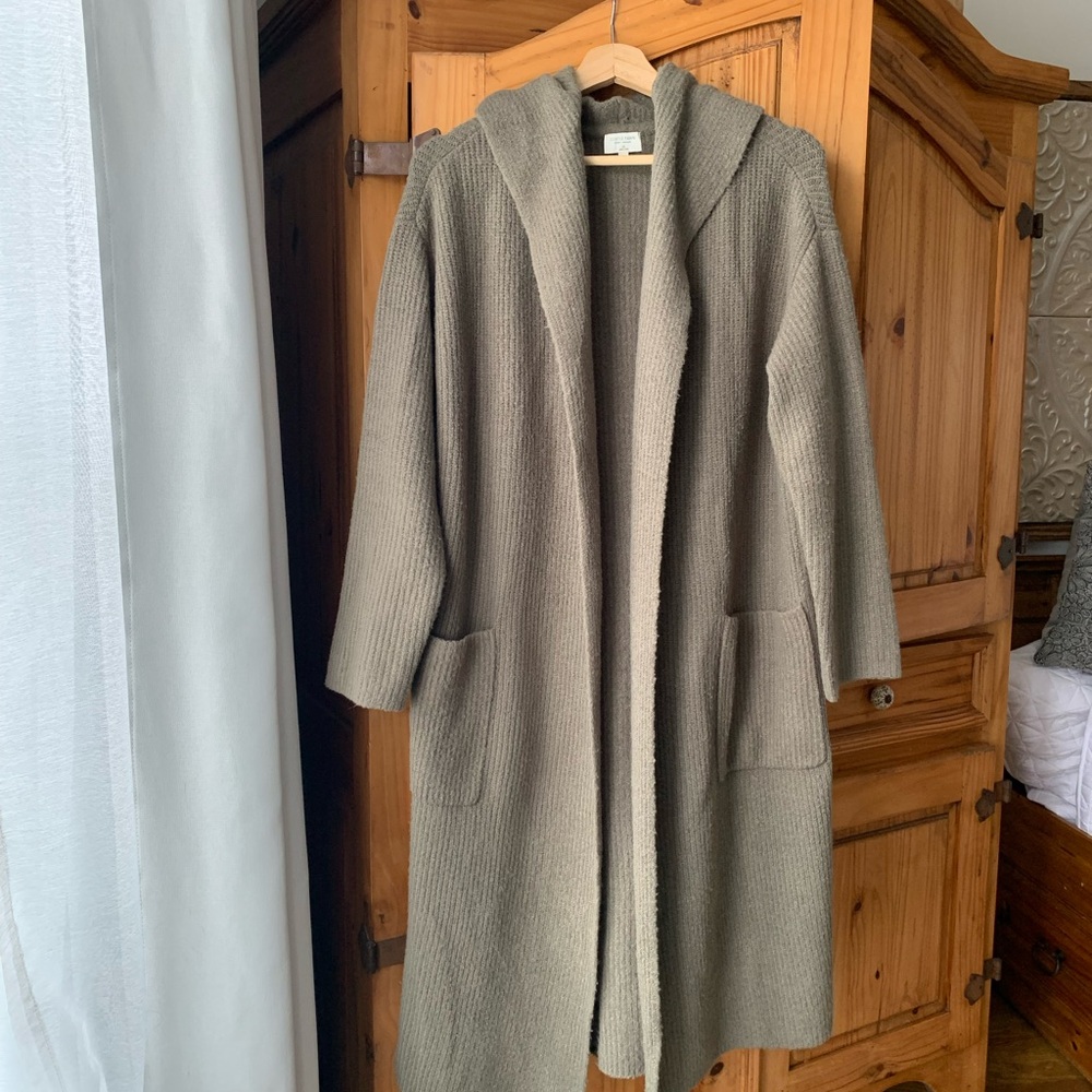 Gentle Fawn Cozy Long Knit Green Cardigan